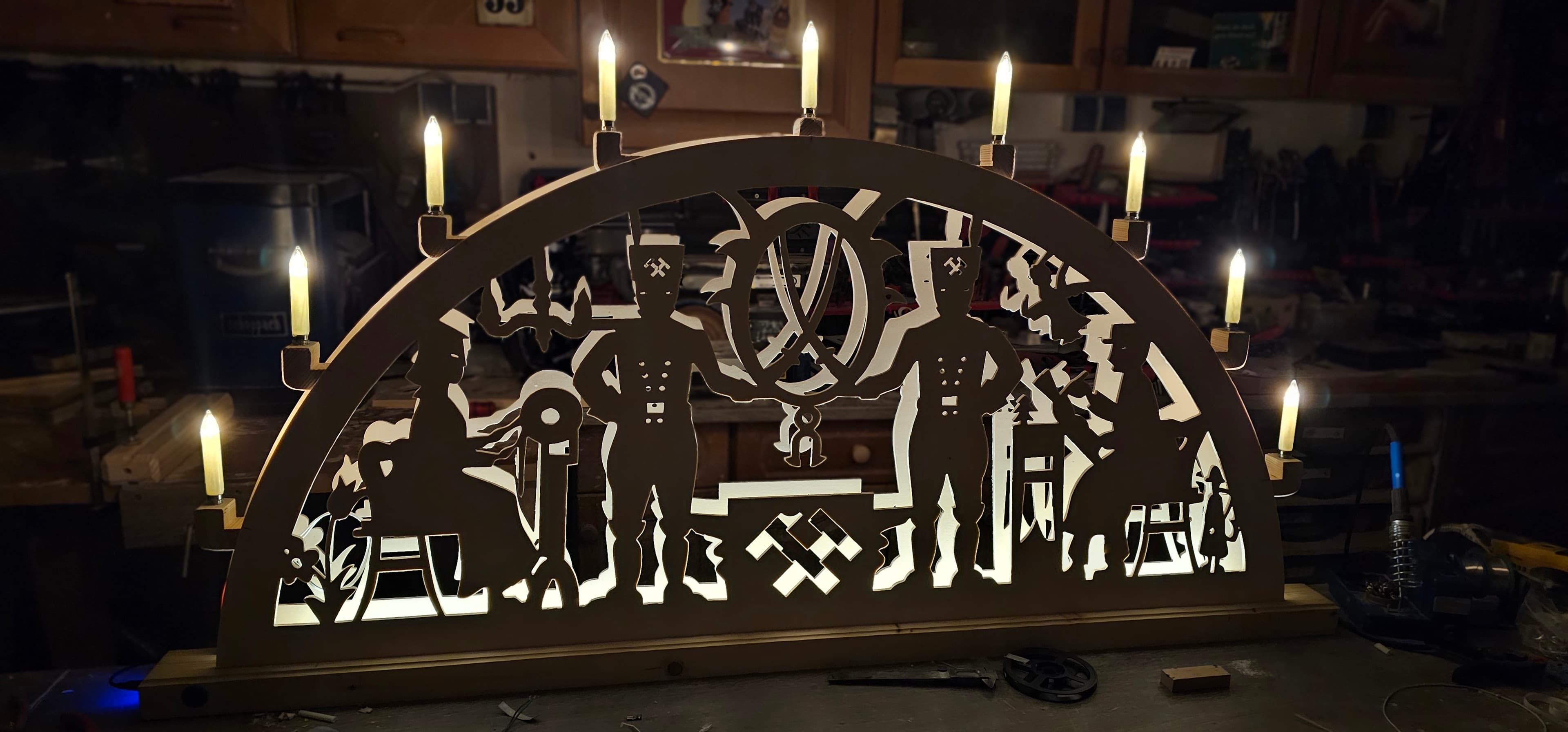 Erzgebirgischer Traditions-Schwibbogen